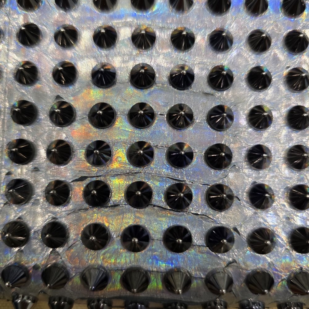 Christian Louboutin Silver Studded Wallet - Picture 4 of 8